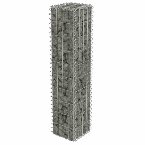 Schanskorfmuur met deksels 20x20x100 cm gegalvaniseerd staal  4