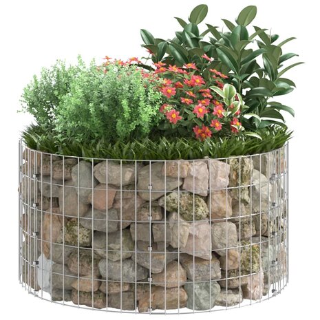 Gabion paal rond Ø100x50 cm gegalvaniseerd staal 5