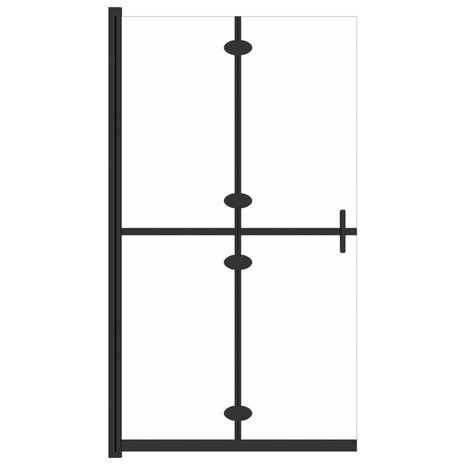 Inloopdouchewand inklapbaar 80x190 cm ESG-glas transparant 2