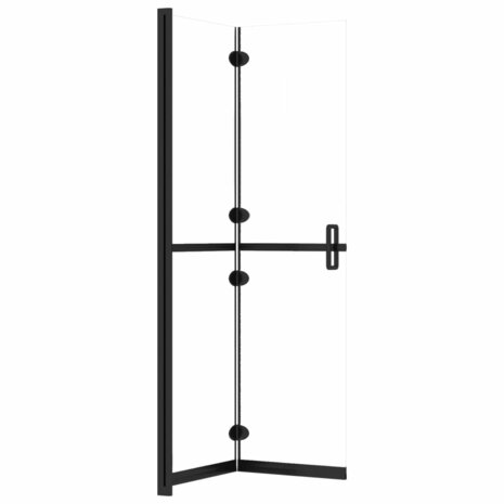 Inloopdouchewand inklapbaar 80x190 cm ESG-glas transparant 5
