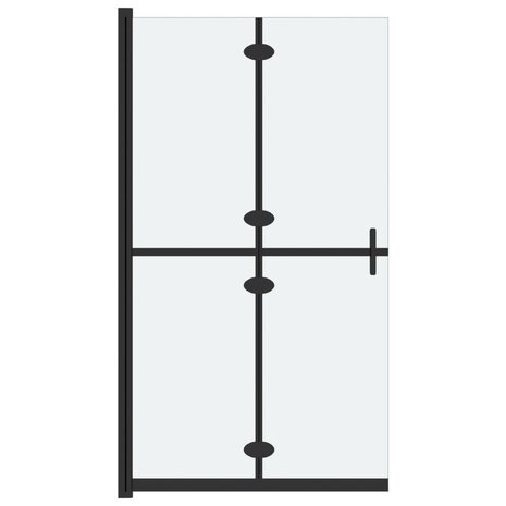 Inloopdouchewand inklapbaar 80x190 cm ESG-glas mat 2