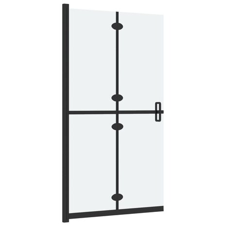 Inloopdouchewand inklapbaar 80x190 cm ESG-glas mat 4