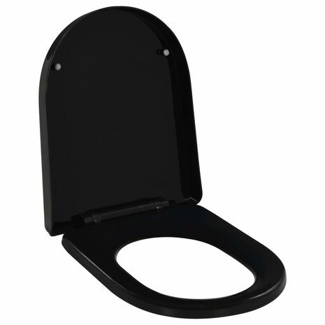 Toiletbril soft-close met quick-release ontwerp zwart 1