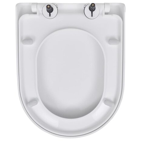 Toiletbrillen met soft-close deksels 2 st kunststof wit 5