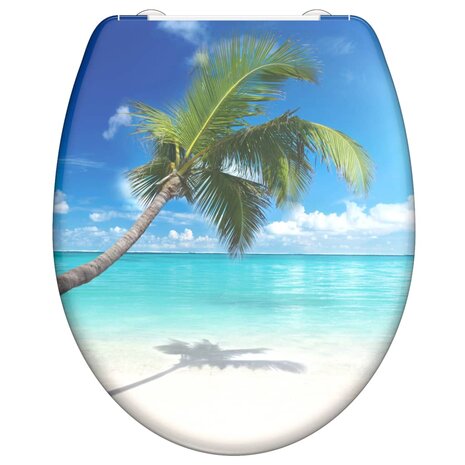 SCHÜTTE Toiletbril met soft-close CARRIBEAN duroplast met print 1