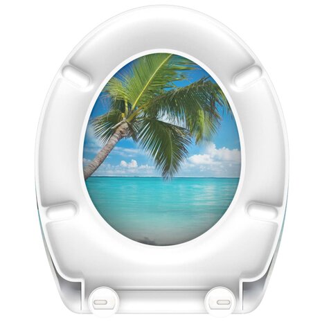 SCHÜTTE Toiletbril met soft-close CARRIBEAN duroplast met print 5