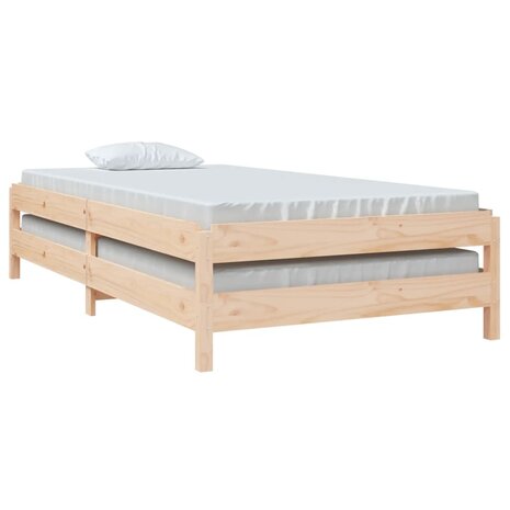Bed stapelbaar 80x200 cm massief grenenhout 5