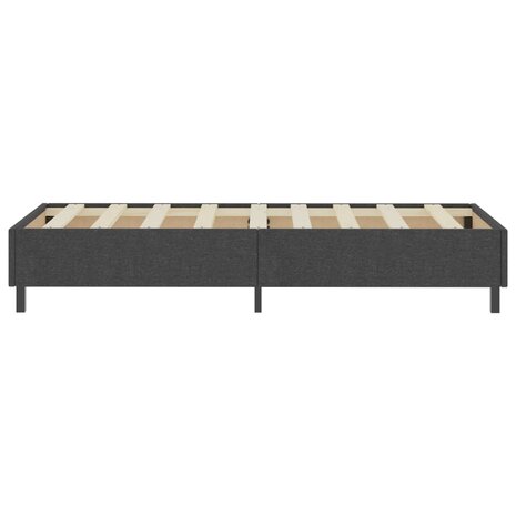 Boxspring stof donkergrijs 90x200 cm 5