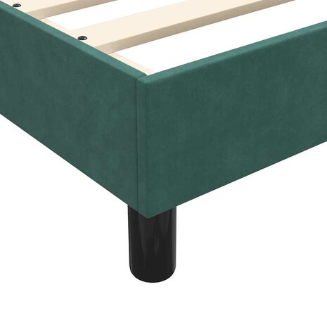 Boxspring zonder matras fluweel donkergroen 80x210 cm 8