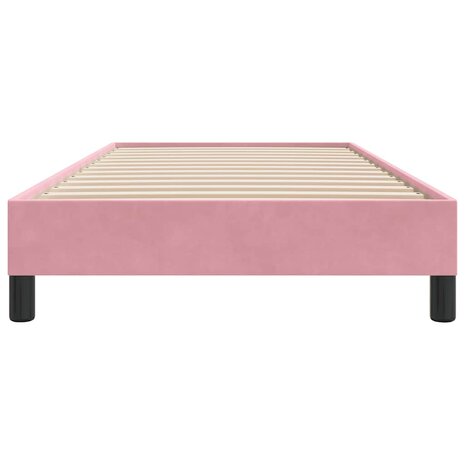 Boxspring zonder matras fluweel roze 80x210 cm 5
