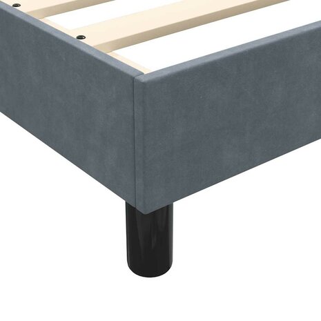 Boxspring zonder matras fluweel donkergrijs 120x210 cm 8