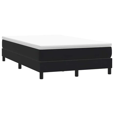 Boxspring zonder matras fluweel zwart 120x210 cm 1