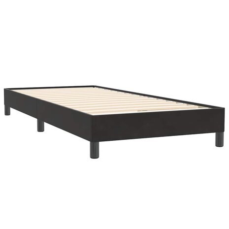 Boxspring met matras fluweel zwart 80x220 cm 4