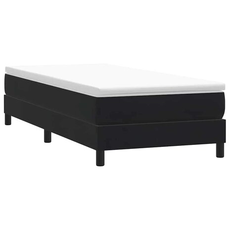 Boxspring met matras fluweel zwart 80x220 cm 5
