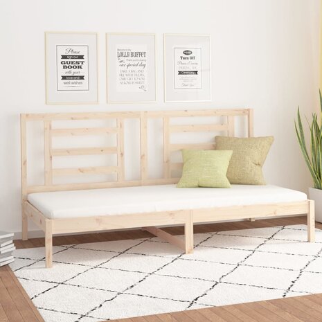 Slaapbank zonder matras 90x200 cm massief grenenhout 1