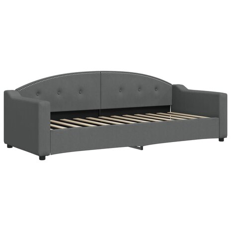 Slaapbank onderschuifbed en lades 80x200 cm stof donkergrijs 6