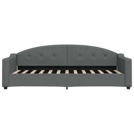 Slaapbank onderschuifbed en lades 80x200 cm stof donkergrijs 7
