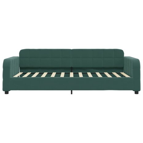 Slaapbank 80x200 cm fluweel donkergroen 3