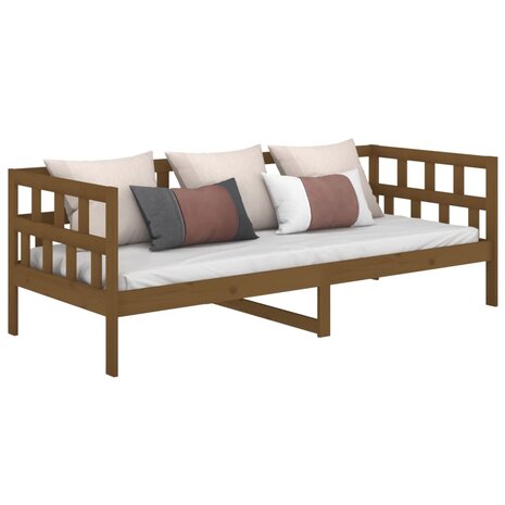 Slaapbank massief grenenhout honingbruin 80x200 cm 3