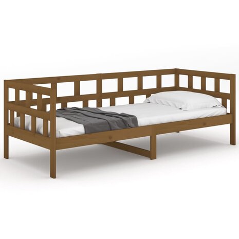 Slaapbank massief grenenhout honingbruin 80x200 cm 5