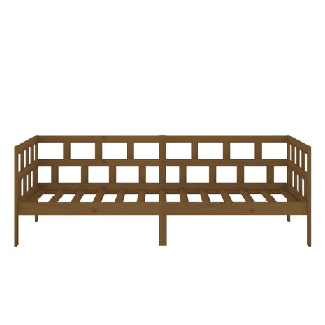 Slaapbank massief grenenhout honingbruin 80x200 cm 8