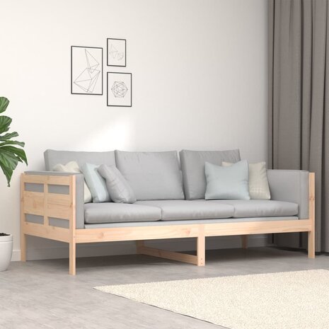 Slaapbank massief grenenhout 90 x 200 cm 9