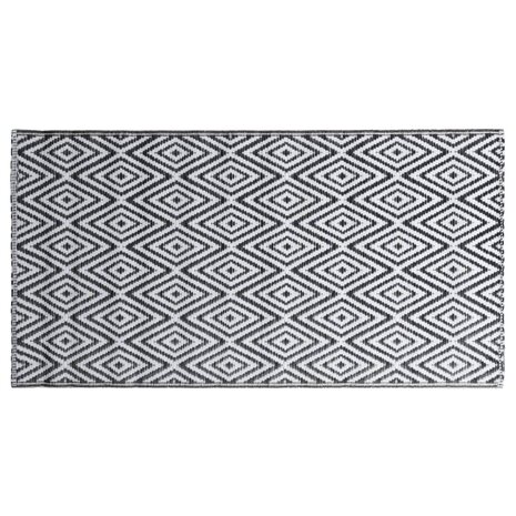Buitenkleed ARAKIL 80x150 cm PP wit en zwart 3