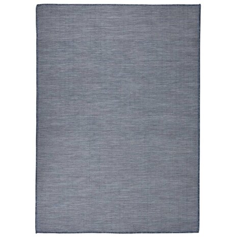 Buitenkleed platgeweven 200x280 cm blauw 1