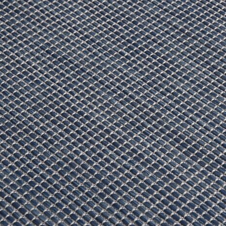 Buitenkleed platgeweven 200x280 cm blauw 5