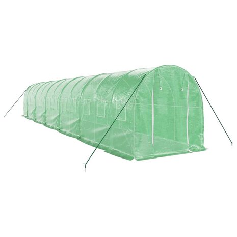 Tuinkas met stalen frame 24 m² 12x2x2 m groen 3