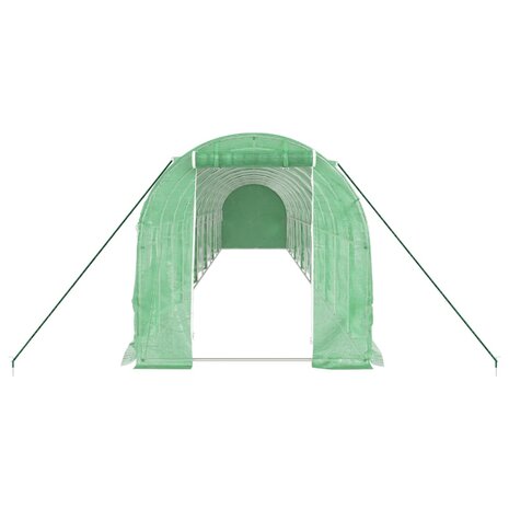 Tuinkas met stalen frame 24 m² 12x2x2 m groen 4