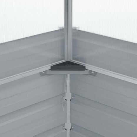 Tuinkas 100x100x85 cm gegalvaniseerd staal grijs  6