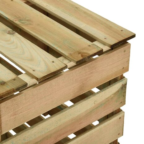 Tuincompostbakken 3 st 80x50x100 cm geïmpregneerd grenenhout 6