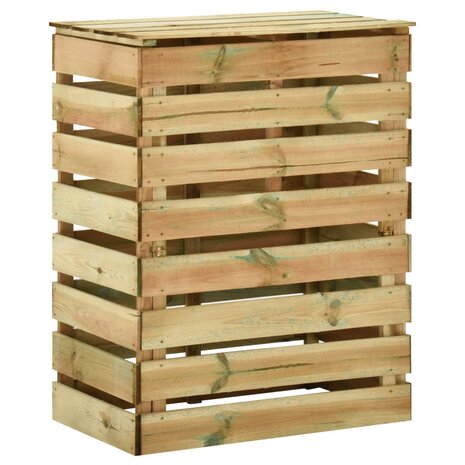 Tuincompostbak gelat 80x50x100 cm geïmpregneerd grenenhout 2