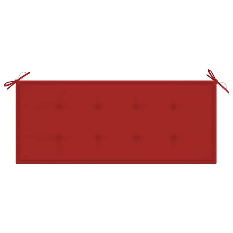 Tuinbank inklapbaar met kussen 118 cm bamboe 6