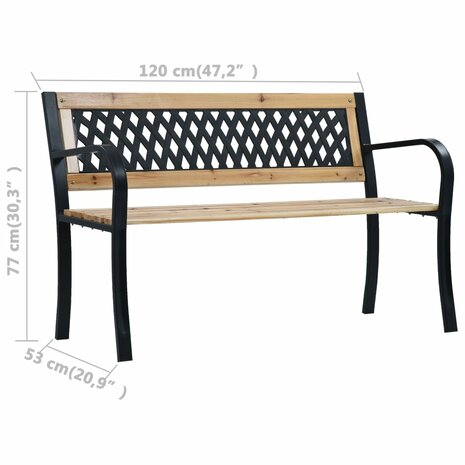 Tuinbank 120 cm hout 8