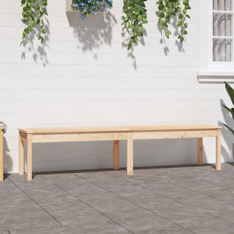 Tuinbank 2-zits 203,5x44x45 cm massief grenenhout 1