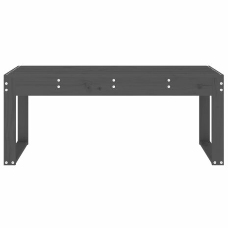 Tuinbank 110x38x45 cm massief grenenhout grijs 3