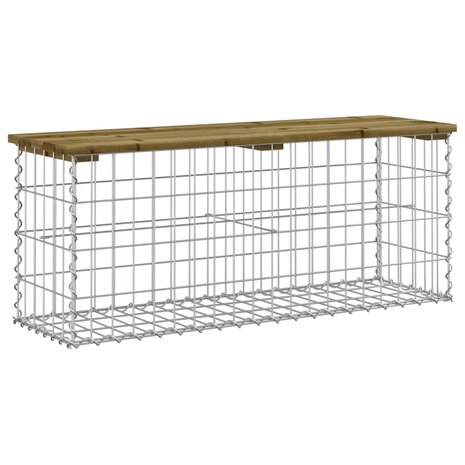 Tuinbank schanskorfontwerp 103x31,5x42 cm geïmpregneerd hout 2