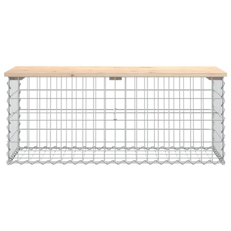 Tuinbank Schanskorfontwerp 103x44x42 cm massief grenenhout 3