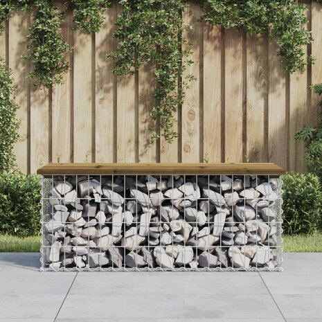 Tuinbank schanskorfontwerp 103x44x42 cm geïmpregneerd hout 1