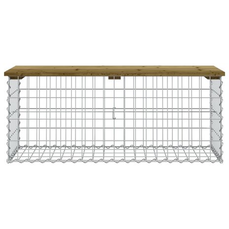 Tuinbank schanskorfontwerp 103x44x42 cm geïmpregneerd hout 3