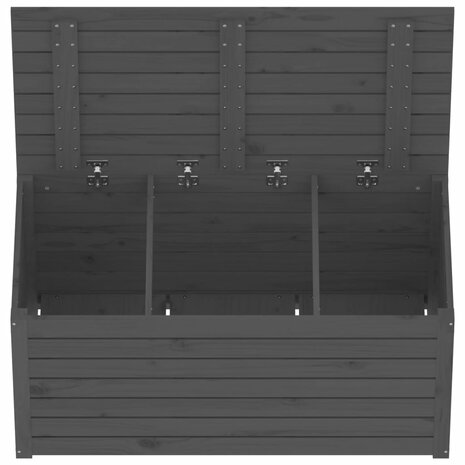 Tuinbox 101x50,5x46,5 cm massief grenenhout grijs 8
