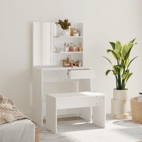 Kaptafelset 74,5x40x141 cm wit 1