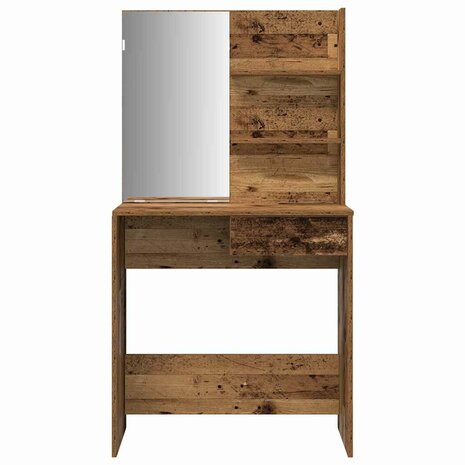 Kaptafelset bewerkt hout oud houtkleurig 5