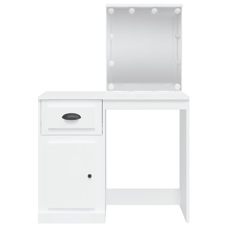 Kaptafel met LED-verlichting 90x42x132,5 cm wit 5