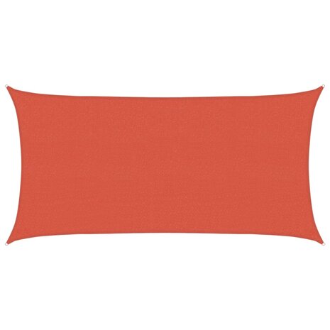 Zonnezeil 160 g/m² 2x3,5 m HDPE terracottakleurig 2