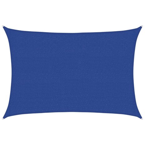 Zonnezeil 160 g/m² 2,5x4 m HDPE blauw 2
