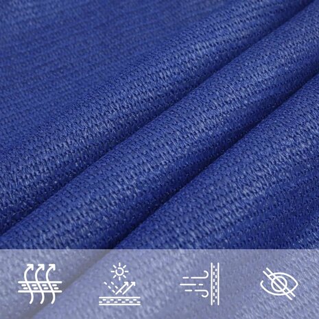 Zonnezeil 160 g/m² 2,5x4 m HDPE blauw 5