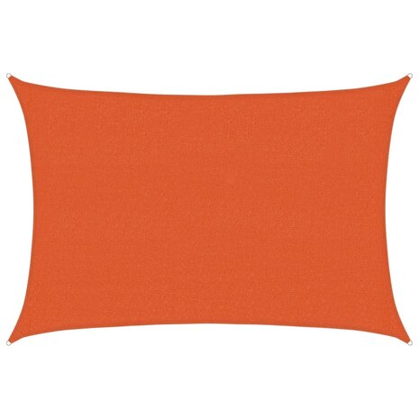 Zonnezeil 160 g/m² 2,5x3,5 m HDPE oranje 2